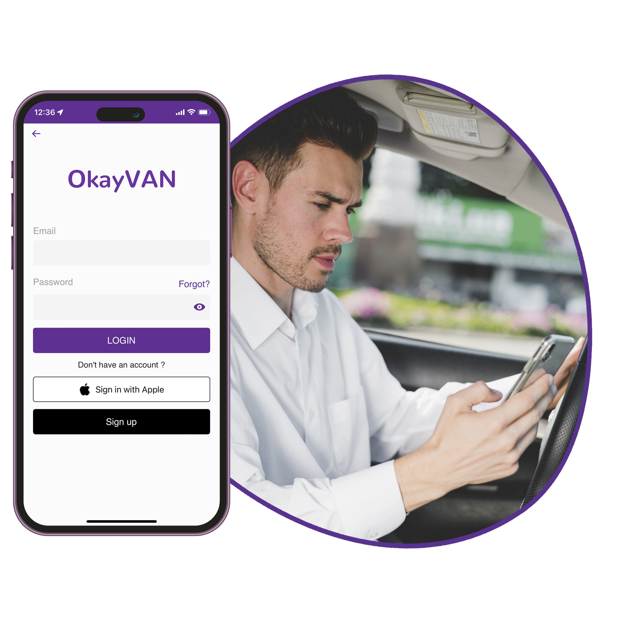 OkayVAN is the mobile application that makes you earn money with your vehicle.